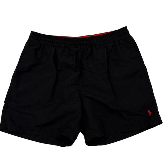 Polo Ralph Lauren Swim Trunk Shorts Mens Size 2XL Black Lined Pockets Preppy - Picture 1 of 14